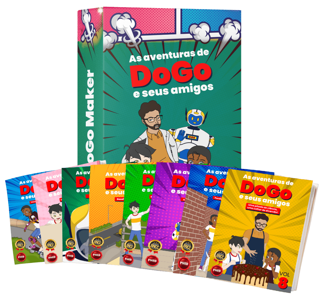Mockup do livro Paradidáticos