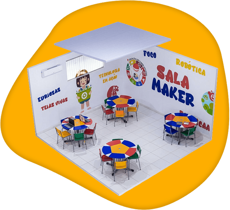 Sala Maker – ambiente isométrico