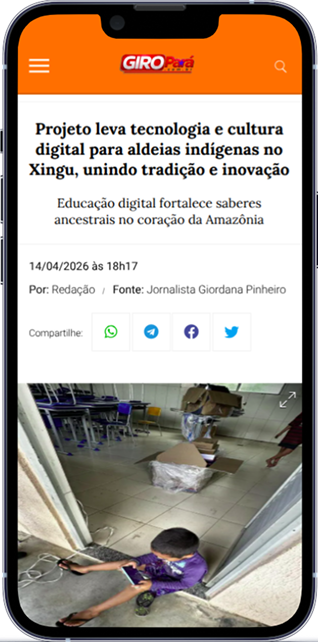 Matéria sobre a inauguração de sala maker em Simões